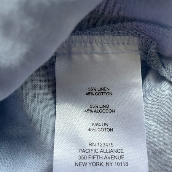 Ellen Tracy Linen Blend Sleeveless Blouse 1X - Picture 5 of 6